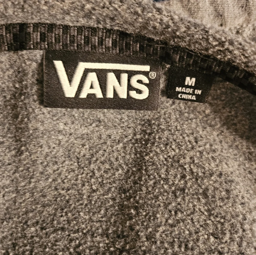 Vans Men's Zip-Up‎ Hoodie in Gray